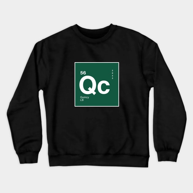 Quincy Williams NY Jets Periodic Table Element Crewneck Sweatshirt by Sleepless in NY